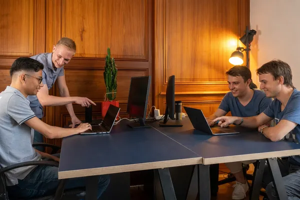 Creative business team working together at office